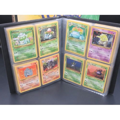 164 - Two Pokemon trading card folders containing approx. 175 cards c1999 and c2000