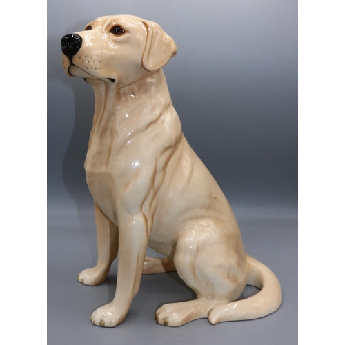 361 - Large Beswick seated Labrador, model no. 2314, yellow gloss, H33.5cm