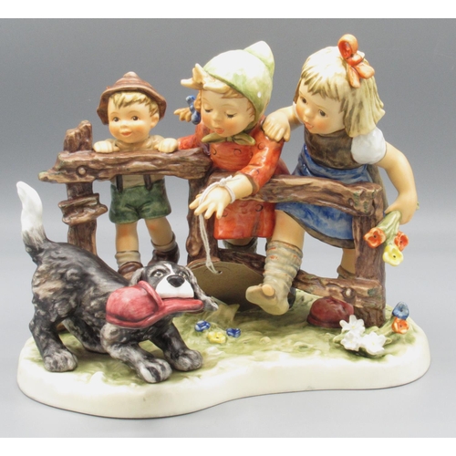 369 - Hummel Goebel, Moments in Time Collection figural group 'Troublemaker', limited edition 980/5000, L2... 