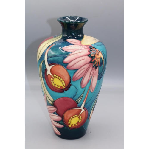 548 - Moorcroft Pottery: 'Mayfly' pattern vase designed by Emma Bossons, 2nd quality, H23cm