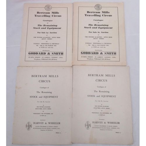 1168 - Bertram Mills Circus -  an impressive collection of Bertram Mills Circus programmes (approx. 93), he... 