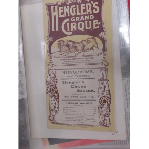 1170 - Great Yarmouth Hippodrome Circus and Blackpool Tower Circus -  collection of mid to late c20th progr... 