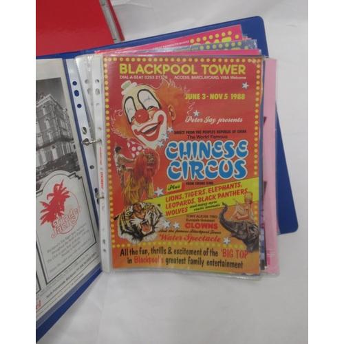 1170 - Great Yarmouth Hippodrome Circus and Blackpool Tower Circus -  collection of mid to late c20th progr... 