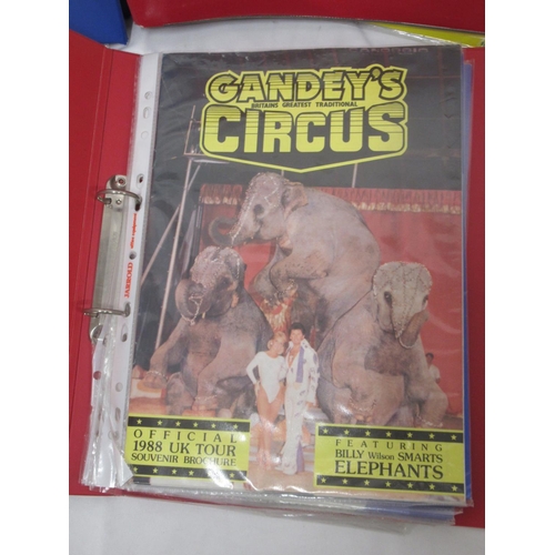 1172 - A large mixed collection of British and visiting International circus programmes and ephemera, cover... 