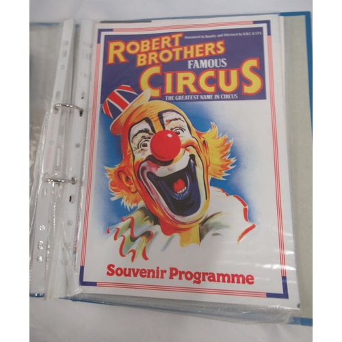 1172 - A large mixed collection of British and visiting International circus programmes and ephemera, cover... 