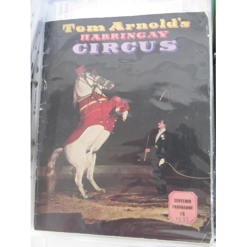 1172 - A large mixed collection of British and visiting International circus programmes and ephemera, cover... 