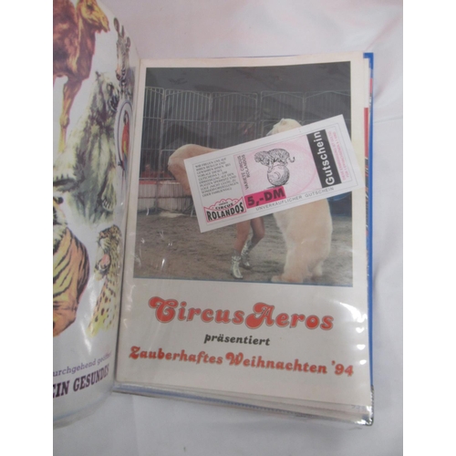 1173 - Mixed collection of Soviet and East German circus programmes from the 1960s -80s, and photos taken o... 