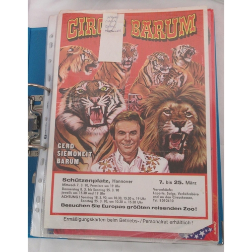 1173 - Mixed collection of Soviet and East German circus programmes from the 1960s -80s, and photos taken o... 