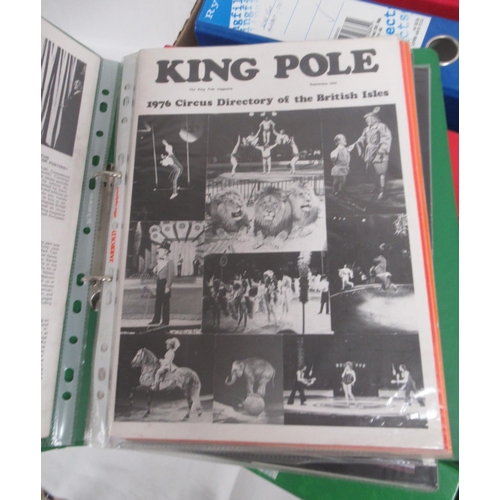 1176 - King Pole circus magazines -  large mixed collection of King Pole magazines covering various dates f... 