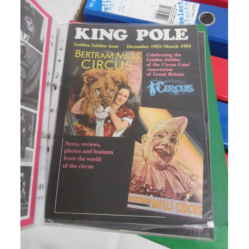 1176 - King Pole circus magazines -  large mixed collection of King Pole magazines covering various dates f... 