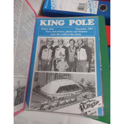 1176 - King Pole circus magazines -  large mixed collection of King Pole magazines covering various dates f... 