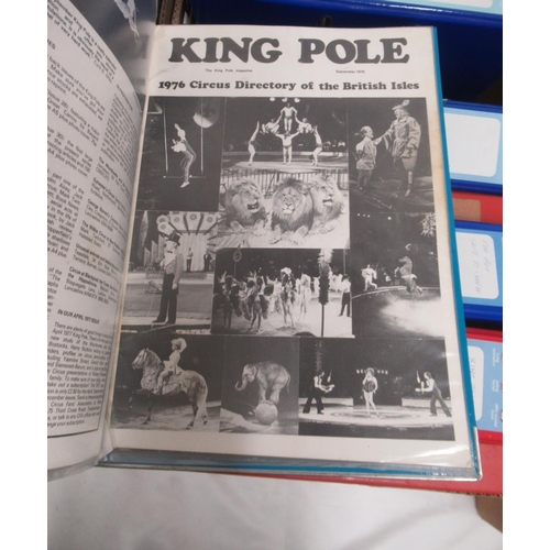 1176 - King Pole circus magazines -  large mixed collection of King Pole magazines covering various dates f... 