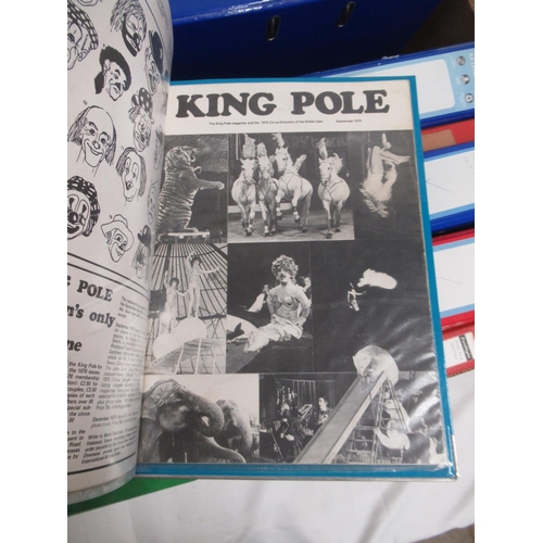 1176 - King Pole circus magazines -  large mixed collection of King Pole magazines covering various dates f... 