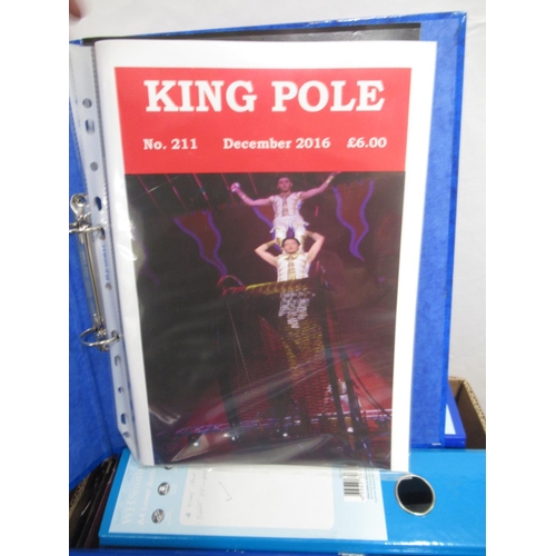 1176 - King Pole circus magazines -  large mixed collection of King Pole magazines covering various dates f... 