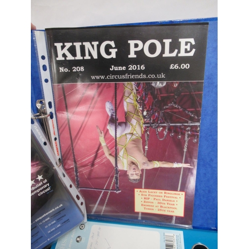 1176 - King Pole circus magazines -  large mixed collection of King Pole magazines covering various dates f... 