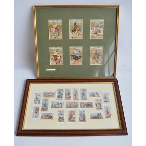 1166 - Collection of framed circus/fairground related prints and pictures to include Knie Circus unter Wass... 