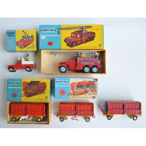 1179 - Collection of vintage mostly boxed Corgi Major Toys Chipperfield's Circus diecast model vehicles to ... 