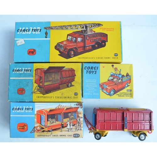 1179 - Collection of vintage mostly boxed Corgi Major Toys Chipperfield's Circus diecast model vehicles to ... 