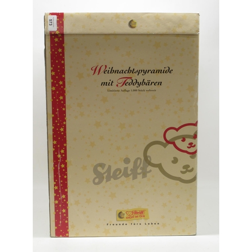 573 - Steiff: 'Christmas Pyramid with Teddy Bears' model set, limited edition of 1000, with box and certif... 