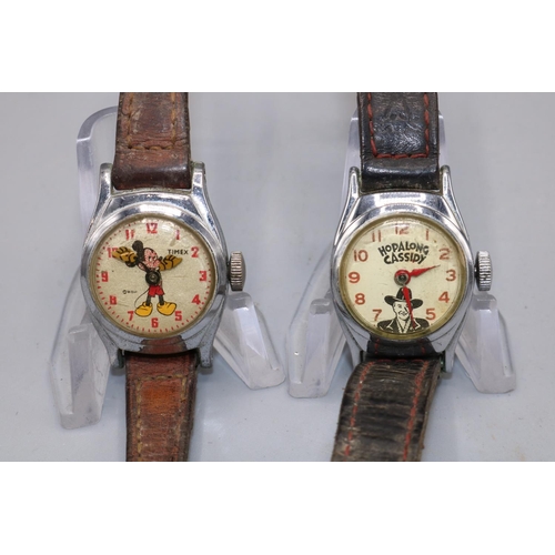 152 - Timex (Dundee) chrome Mickey Mouse wristwatch, signed W.D.P. 21-28150 dial, movement unsigned, D24.4... 