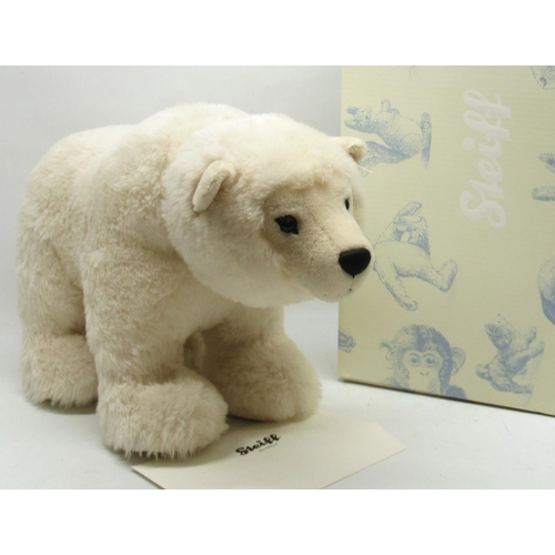 594 - Steiff: 'Arco Polar Bear', white alpaca, limited edition of 1000, L55cm, with box and certificate