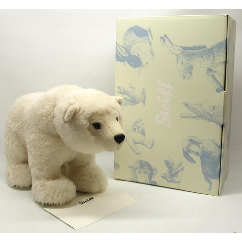 594 - Steiff: 'Arco Polar Bear', white alpaca, limited edition of 1000, L55cm, with box and certificate