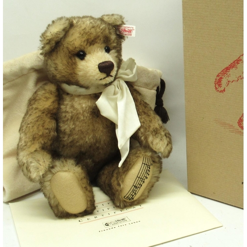 595 - Steiff: 'The English Teddy Bear', brown tipped mohair, limited edition of 4000, H30cm, with dust bag... 