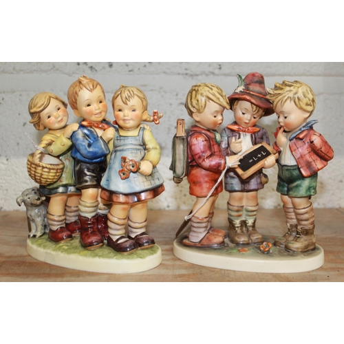 371 - Hummel Goebel, 'School Boys' and 'Follow the Leader', H19cm (2)