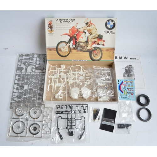 101 - Two rare and unbuilt 1/9 scale moto cross motorbike plastic model kits from Protar to include a Gast... 