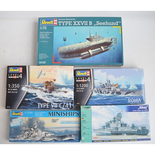 109 - Twenty Three unbuilt aviation, marine and science fiction related plastic model kits, various scales... 