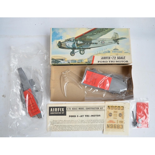 110 - Thirteen unbuilt Airfix plastic models kits, various scales, mostly aviation to include vintage red ... 