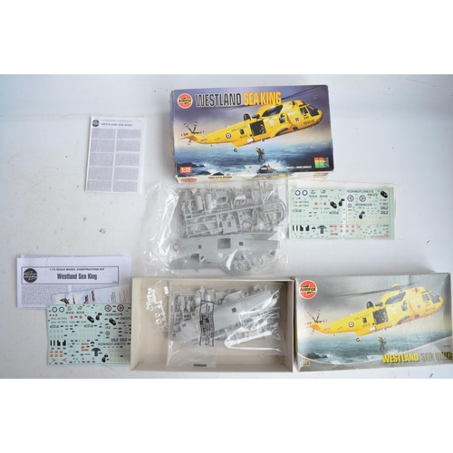 110 - Thirteen unbuilt Airfix plastic models kits, various scales, mostly aviation to include vintage red ... 