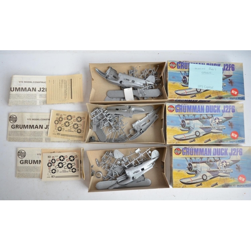 110 - Thirteen unbuilt Airfix plastic models kits, various scales, mostly aviation to include vintage red ... 