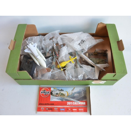 112 - Extensive collection of built mostly 1/72 scale Airfix model kits, for spares/repairs, (6 boxes)