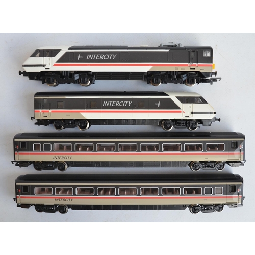 115 - Two boxed Hornby OO gauge train sets to include InterCity 225 train set R824 with Class 91 power and... 