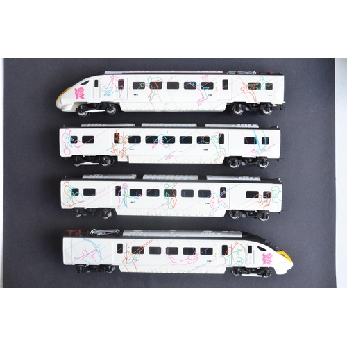 116 - Hornby R2961 OO gauge London 2012 Olympics limited edition Class 395 with dummy and power cars and 2... 