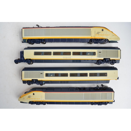 117 - Hornby/Jouef limited edition HO gauge R543 Class 373 Eurostar train pack with power and dummy cars a... 