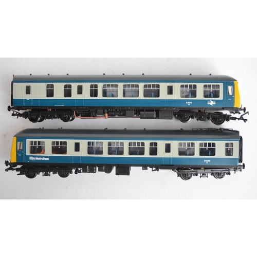 129 - Bachmann 32-905 Class 108 two car DMU set, BR blue and grey livery with power and dummy cars (8 pin ... 