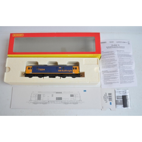 133 - Hornby DCC ready R2654 GB Railfreight Bo-Bo diesel electric Class 73 73204, model mint with instruct... 