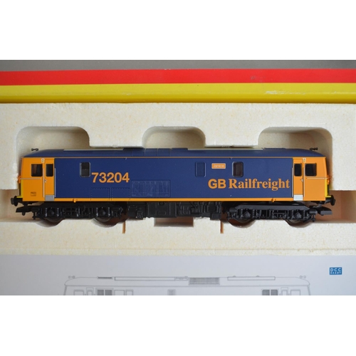 133 - Hornby DCC ready R2654 GB Railfreight Bo-Bo diesel electric Class 73 73204, model mint with instruct... 