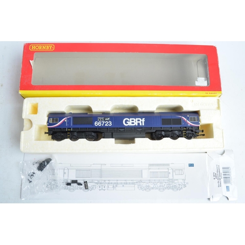 134 - Two OO gauge electric train models from Hornby to include DCC Ready R3076 GBRF Co-Co diesel electric... 