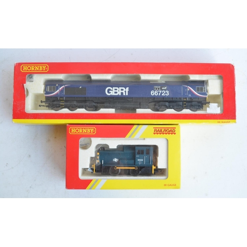 134 - Two OO gauge electric train models from Hornby to include DCC Ready R3076 GBRF Co-Co diesel electric... 