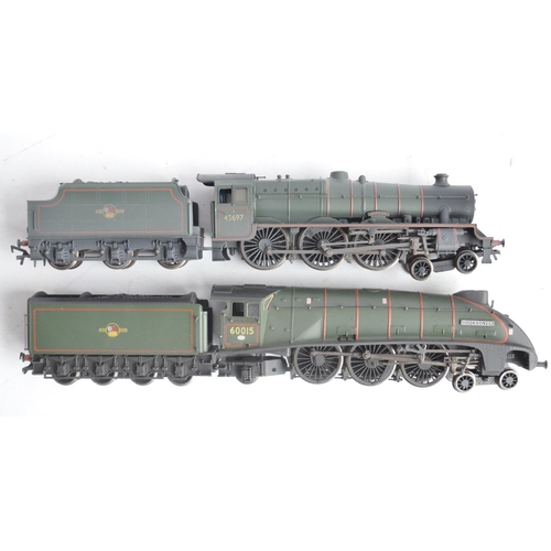 140 - Three boxed OO gauge electric steam train models from Bachmann to include 31-160 weathered Jubilee C... 