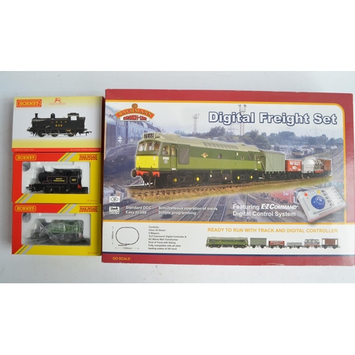 142 - Bachmann OO gauge Digital Freight Set 30-045 with Class 25 diesel and replacement goods wagons (not ... 