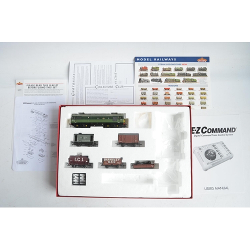 142 - Bachmann OO gauge Digital Freight Set 30-045 with Class 25 diesel and replacement goods wagons (not ... 