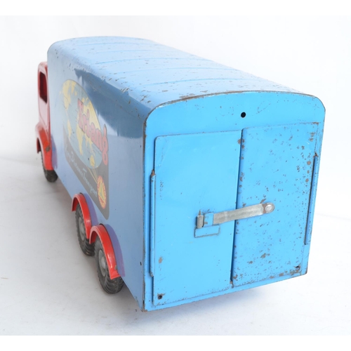 166 - Large scale vintage 1960's Tri-ang Series 300 pressed steel Long Distance Transport lorry in excelle... 