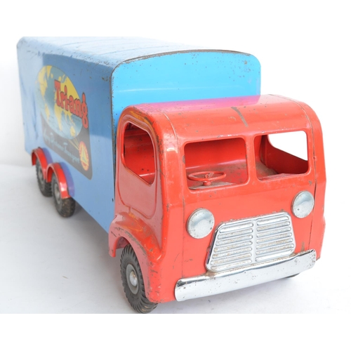 166 - Large scale vintage 1960's Tri-ang Series 300 pressed steel Long Distance Transport lorry in excelle... 