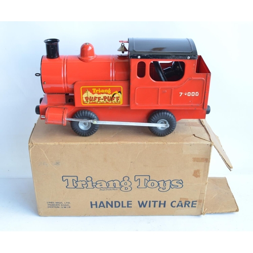 171 - Vintage boxed 1960's Tri-ang Puff-Puff pull/push along  pressed steel train in excellent condition f... 