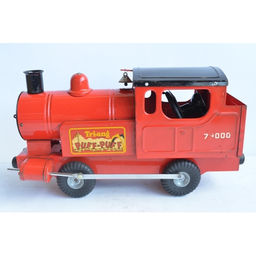 171 - Vintage boxed 1960's Tri-ang Puff-Puff pull/push along  pressed steel train in excellent condition f... 