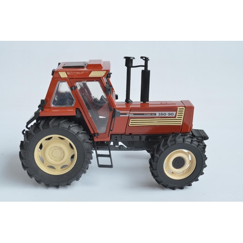 183 - Ros 1/18th scale Fiat 180-90 Turbo DT diecast tractor model in very good previously displayed condit... 